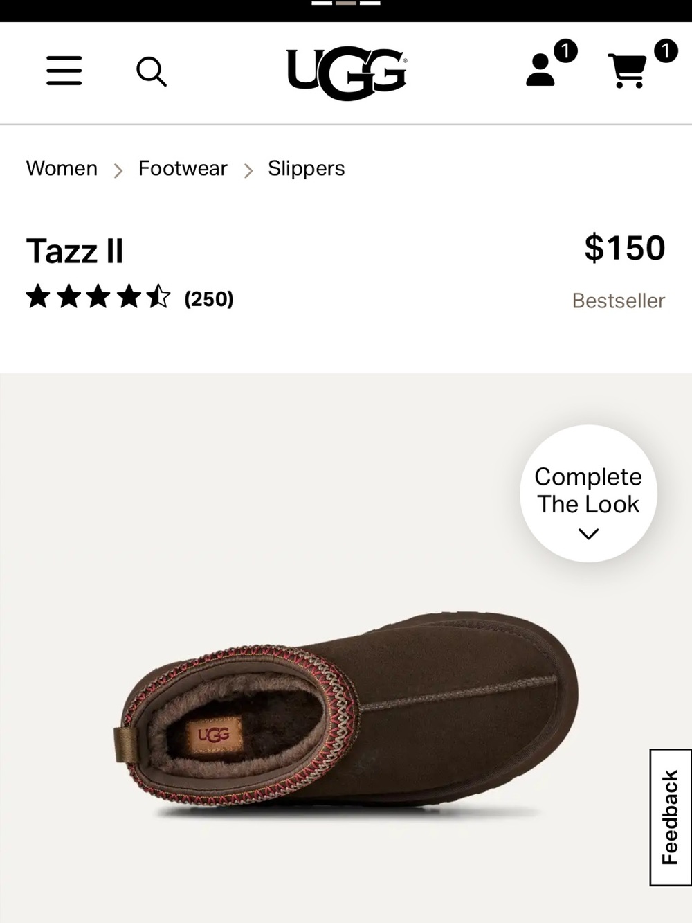 UGG Tazz II Women's Size 8